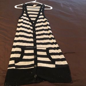 Cozy striped sweater vest
